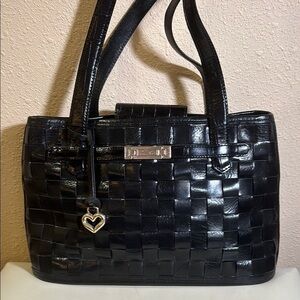 Vintage Brighton, black woven shoulder bag